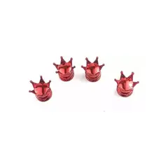 GENERICO - X4 Tapas De Válvula Con Forma De Corona Para Neumatico Auto