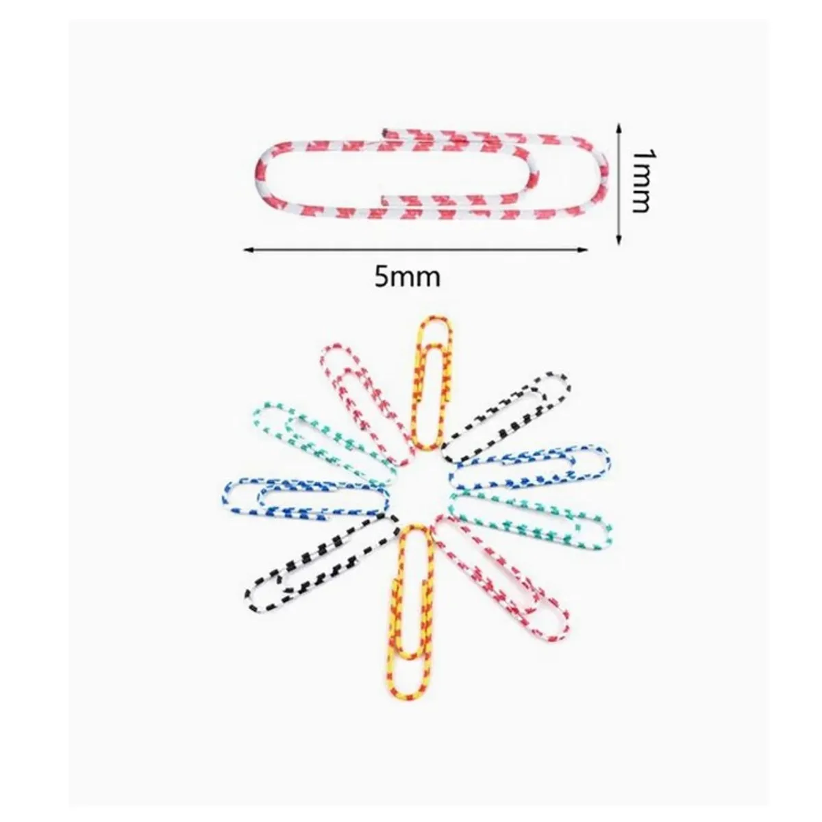 GENERICO - Pack de Clips 40 Pcs Colores Surtidos