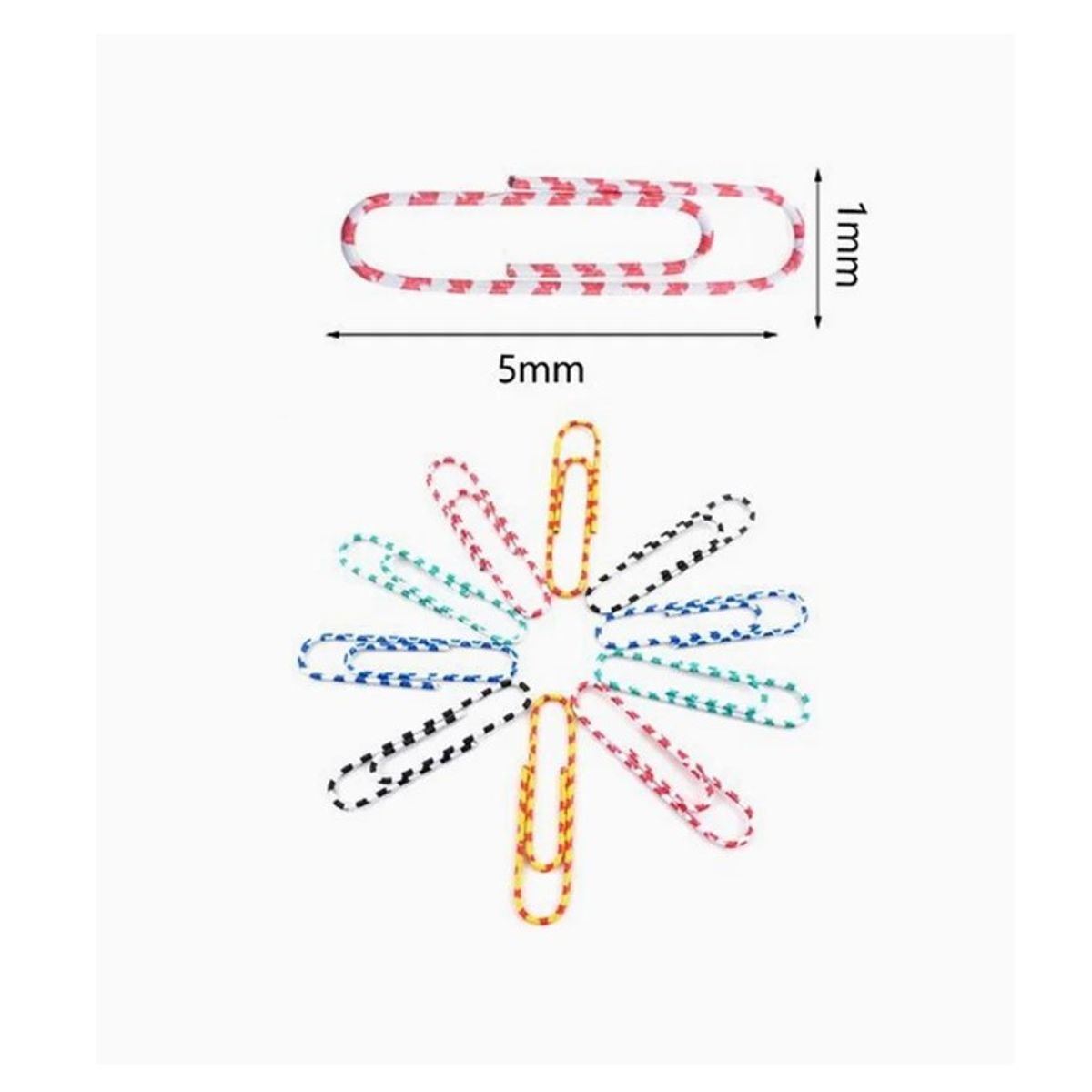 GENERICO - Pack de Clips 40 Pcs Colores Surtidos