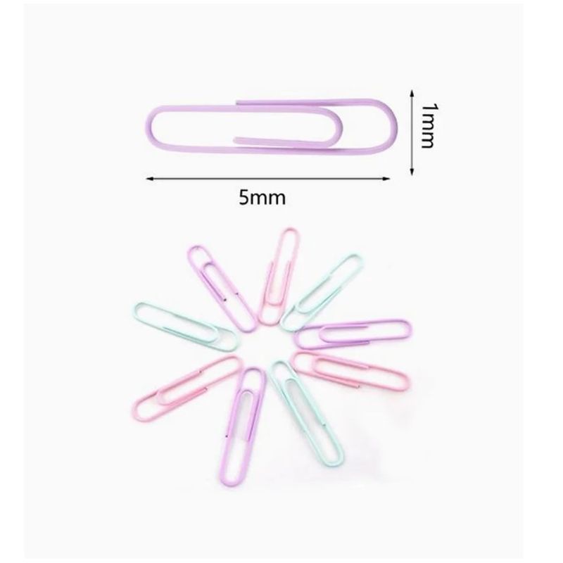 GENERICO - Clips Colores Surtidos 25pcs Colores Surtidos