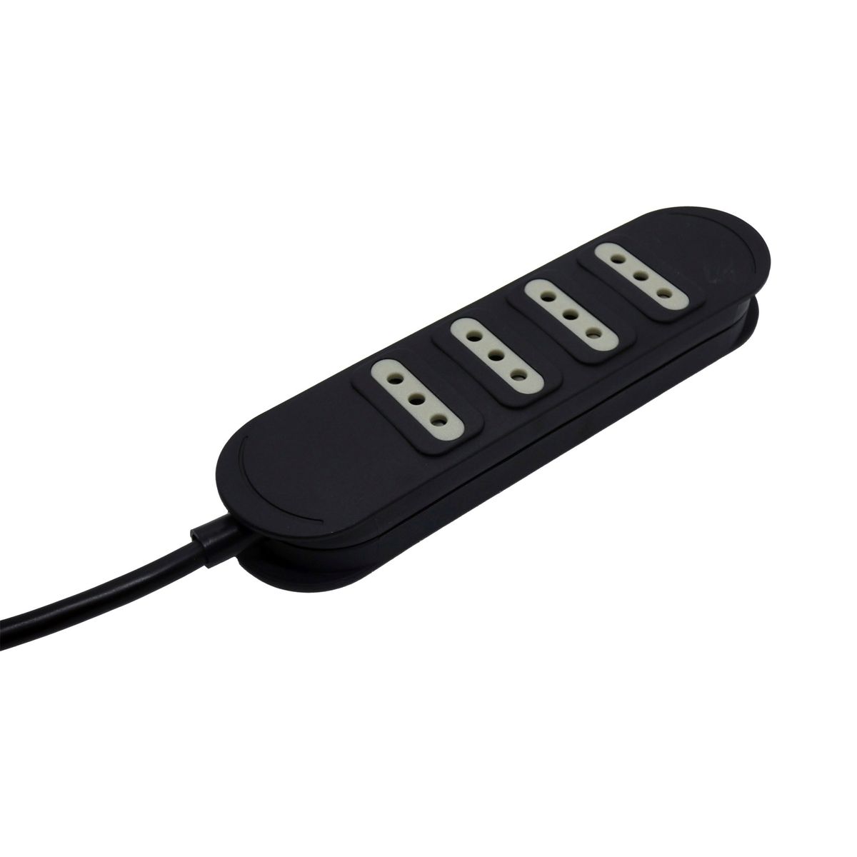 MACROTEL - Zapatilla Eléctrica 4 Tomas Negro 3 Mts Macrotel - Sec