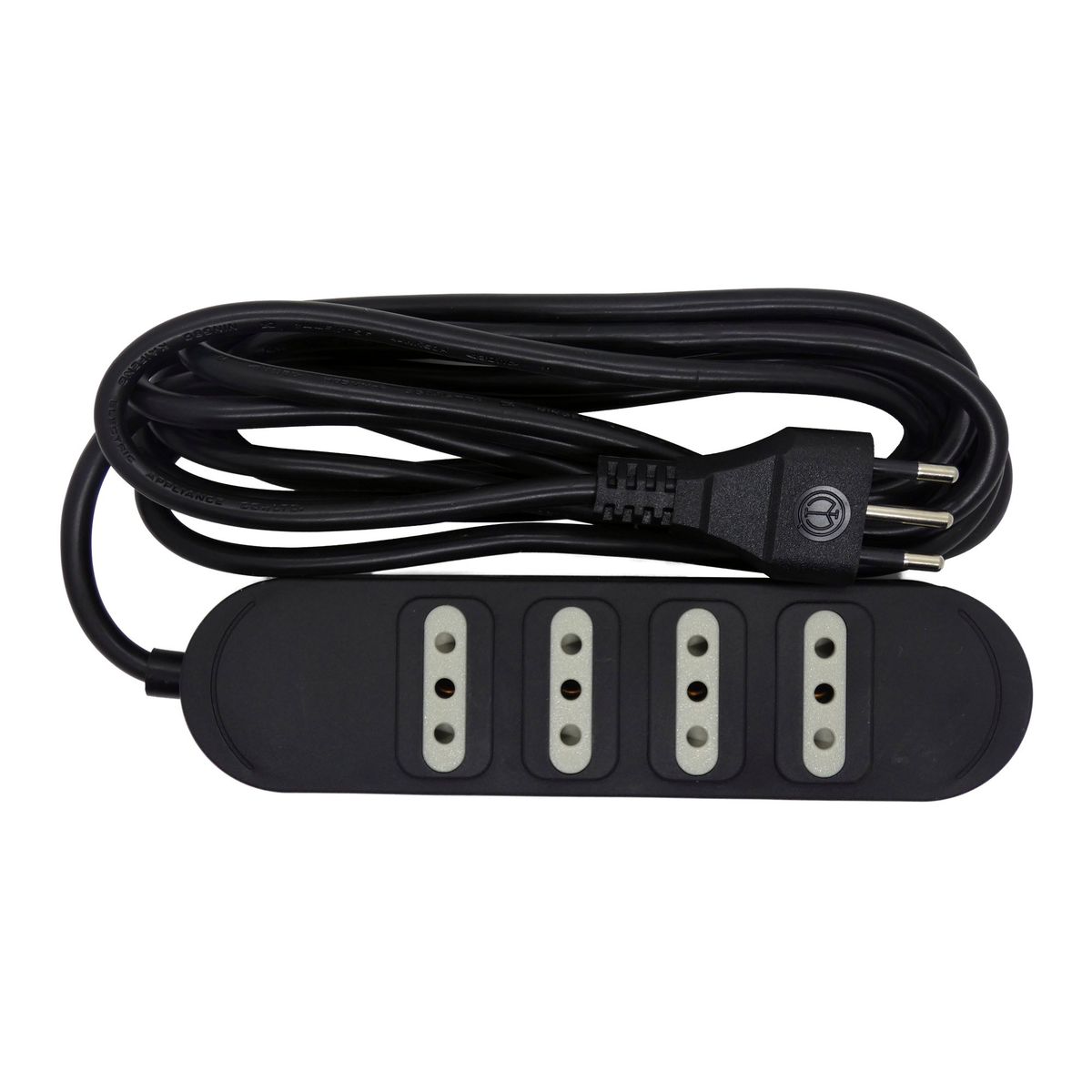 MACROTEL - Zapatilla Eléctrica 4 Tomas Negro 3 Mts Macrotel - Sec