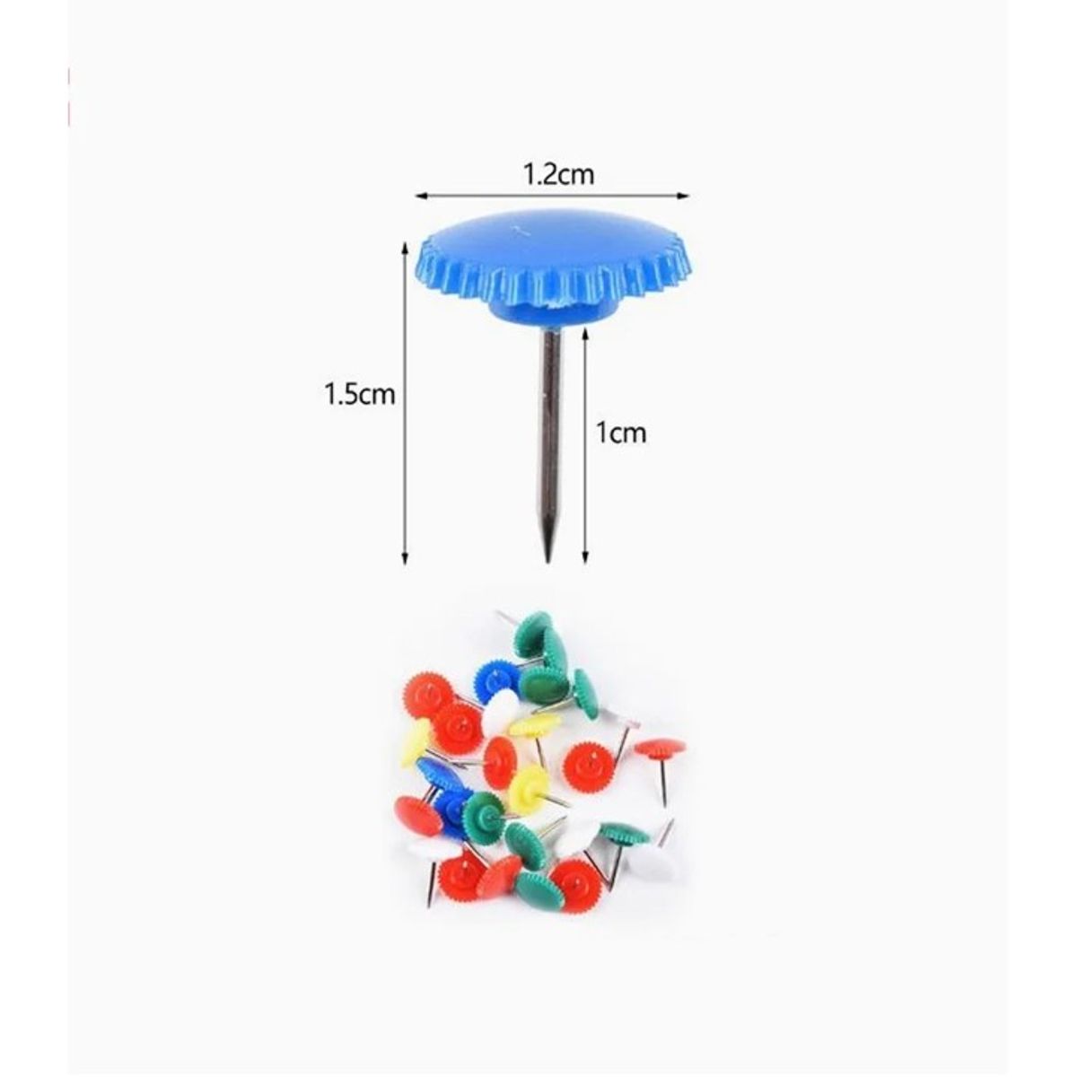 GENERICO - Chinche de Colores 30 Pcs