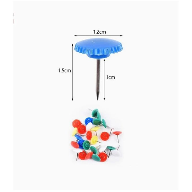 GENERICO - Chinche de Colores 30 Pcs