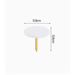 GENERICO - Chinchetas Color Blancas 60pcs