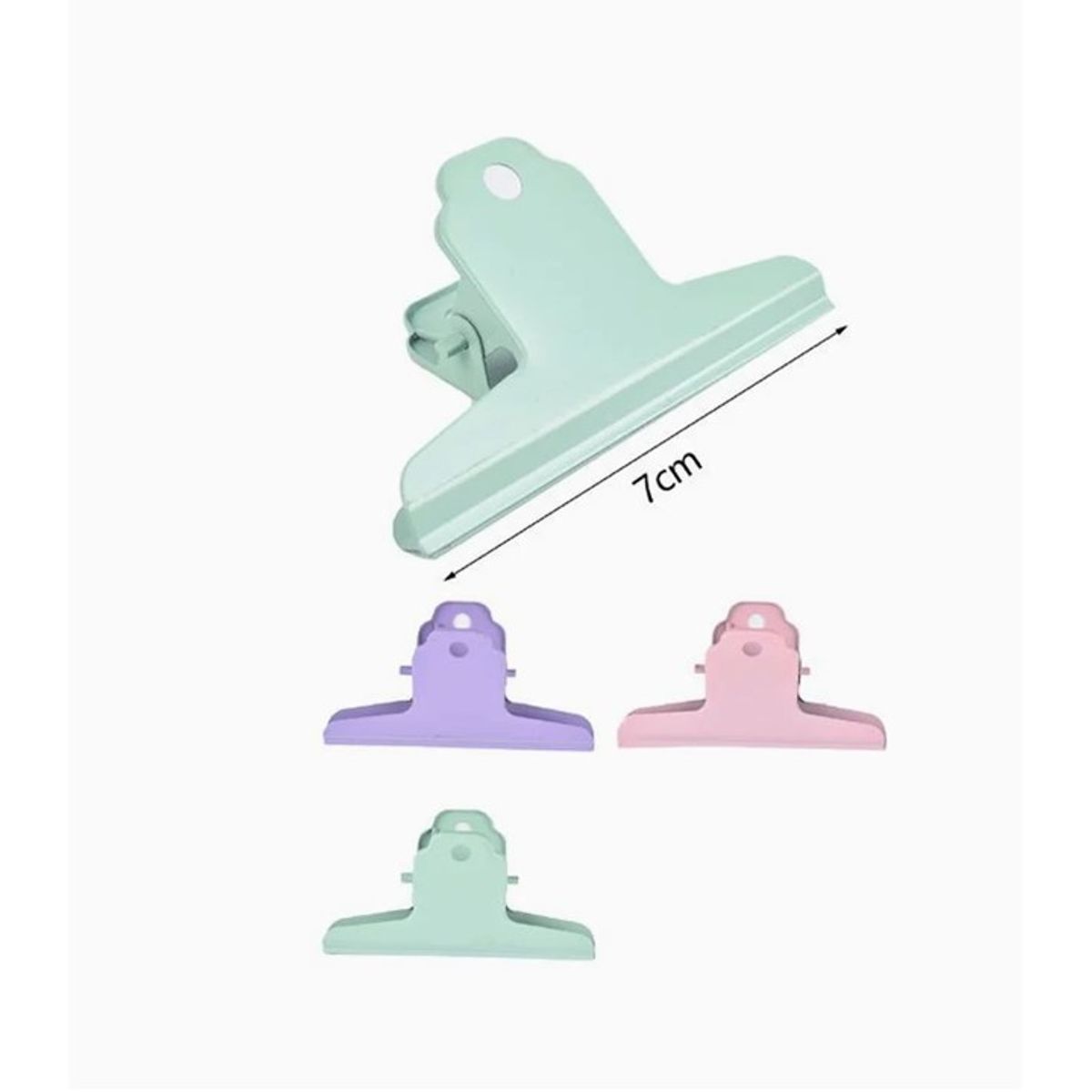 GENERICO - Pinzas de Acero Cromado 2pcs Color lila