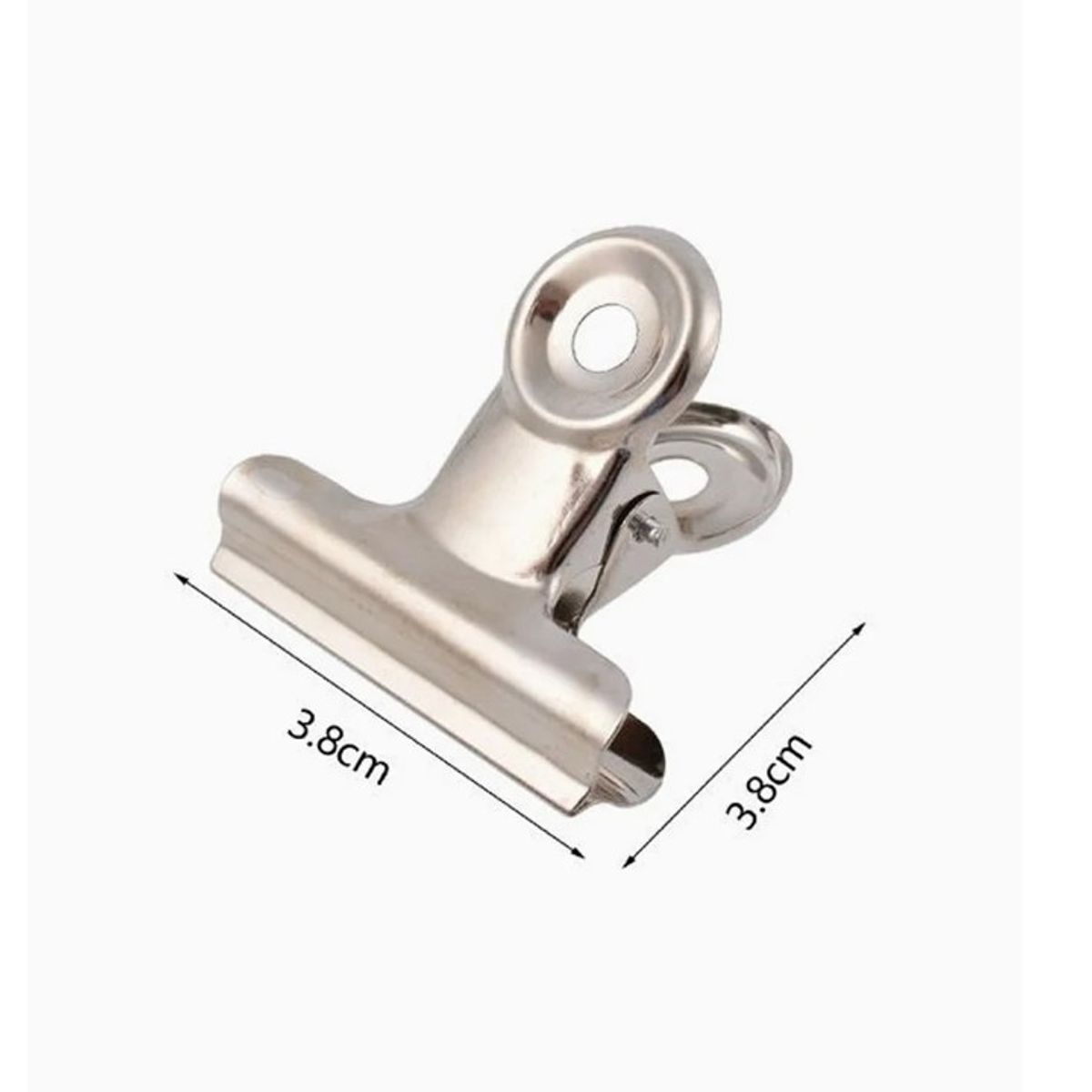 GENERICO - Pinzas de Acero Cromado 4 unidades