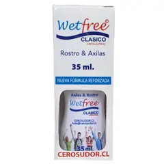 WETFREE - Desodorante Antitranspirante Clasico 35 ml