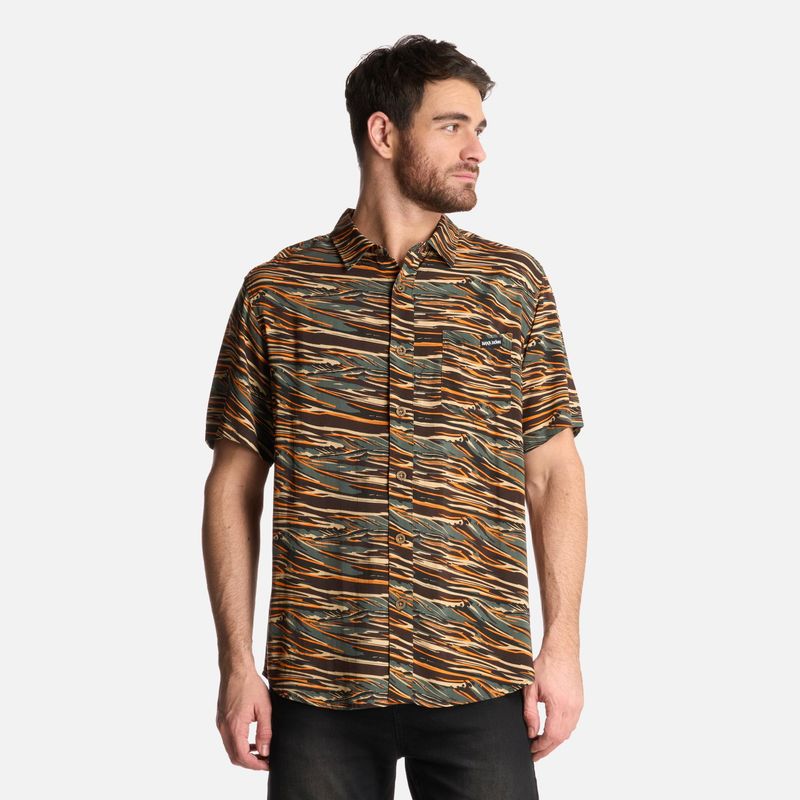 HAKA HONU - Camisa Hombre Anameizon Print Laurel Haka Honu