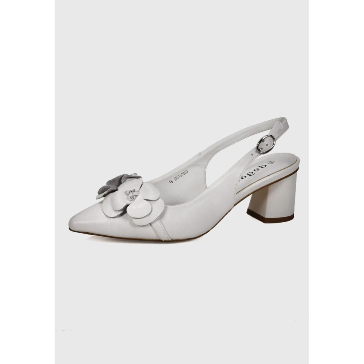 DEGAS - Sandalia Cuero Focia Blanco DEGAS