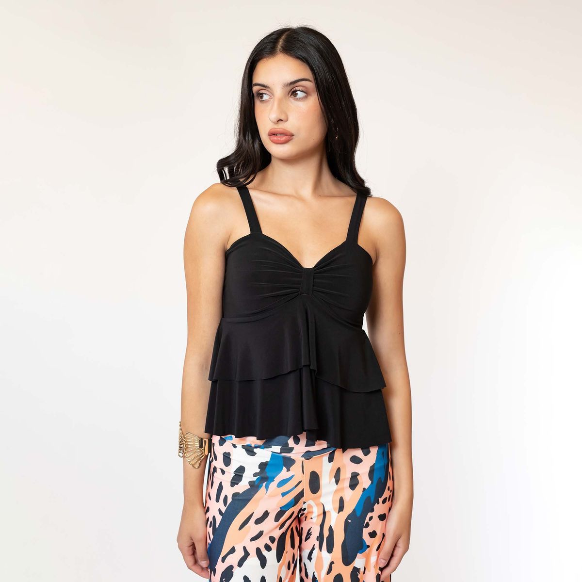 NATALIA SEGUEL - Polera Kathia Negro Natalia Seguel