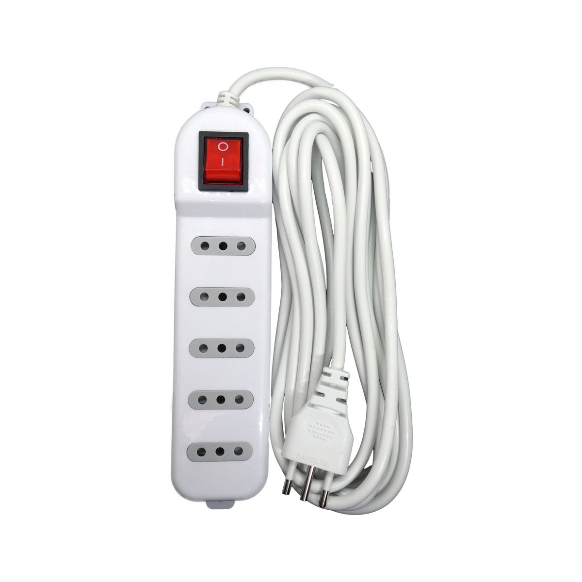 MACROTEL - Zapatilla Eléctrica 5 Tomas Blanca 5 Mts Macrotel - Sec