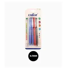 GENERICO - Bolígrafo Borrable Retráctil 4pcs