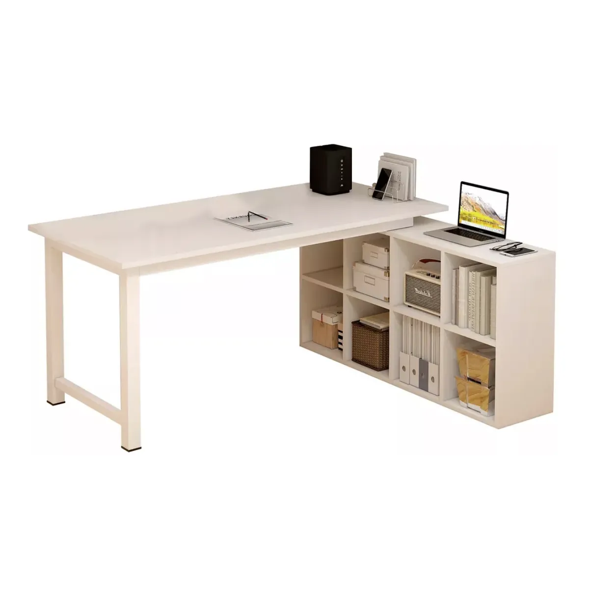 HOMER DESIGN - Escritorio Forma L Oficina Con Cajonera Intercambiable 140cm…