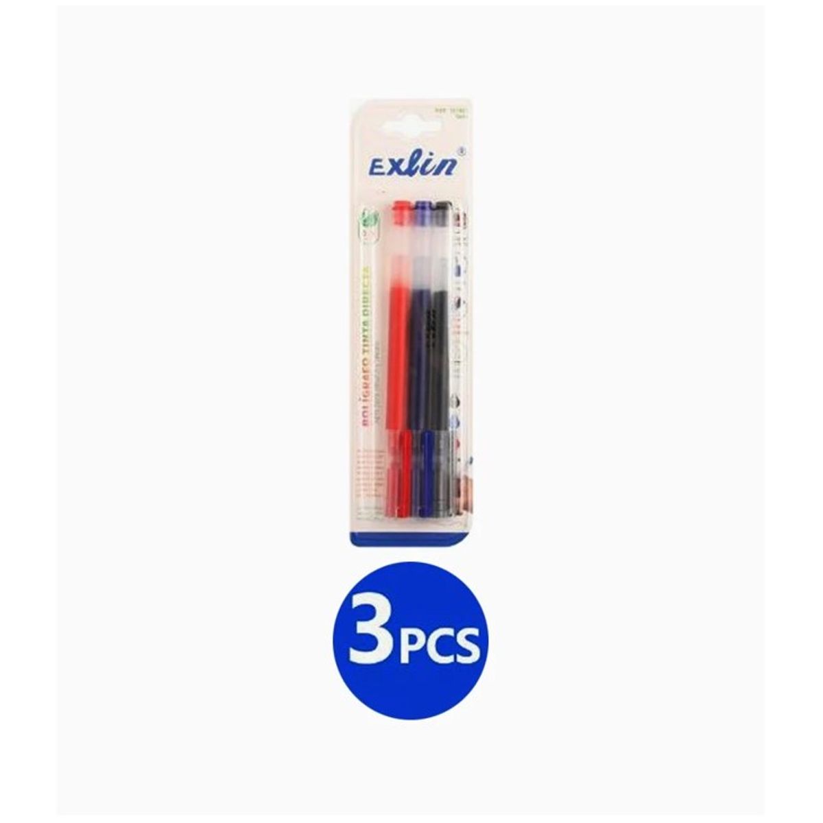 GENERICO - Bolígrafo Tinta Directa 3 Pcs