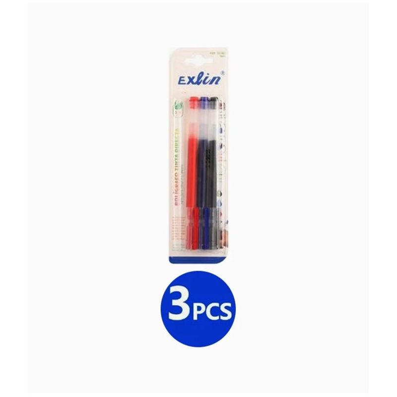 GENERICO - Bolígrafo Tinta Directa 3 Pcs