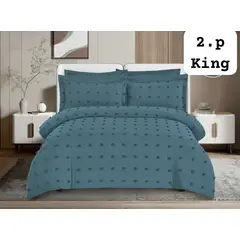 GENERICO - Cubrecama Tipo algodon liviano Quilt de Verano 2,5 plazas King