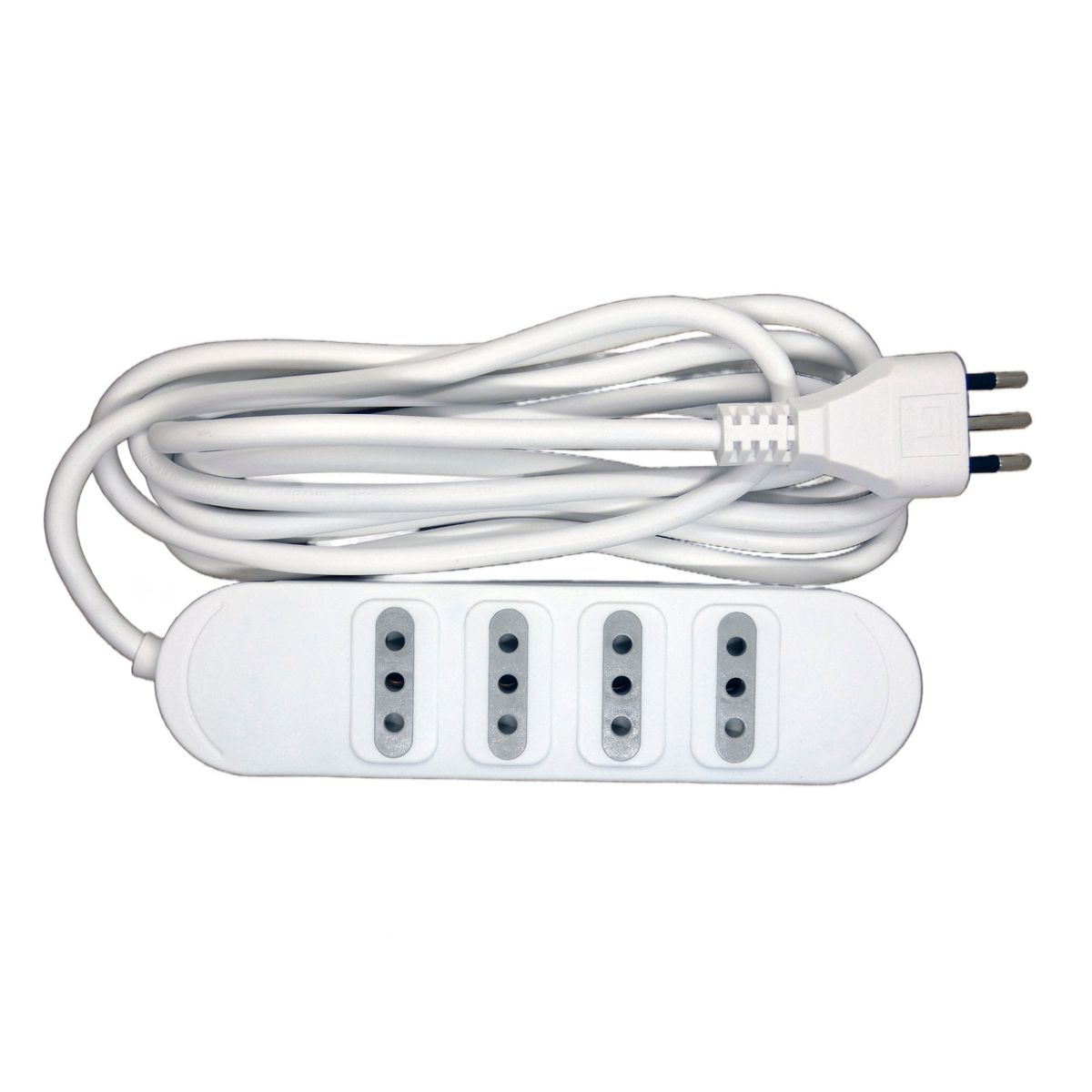 MACROTEL - Zapatilla Eléctrica 4 Tomas blanco 3 Mts Macrotel - Sec