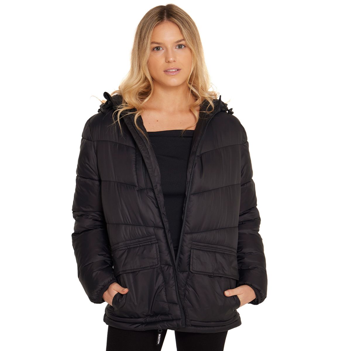 BURTON - Parka Impermeable Mujer Negro BURTON