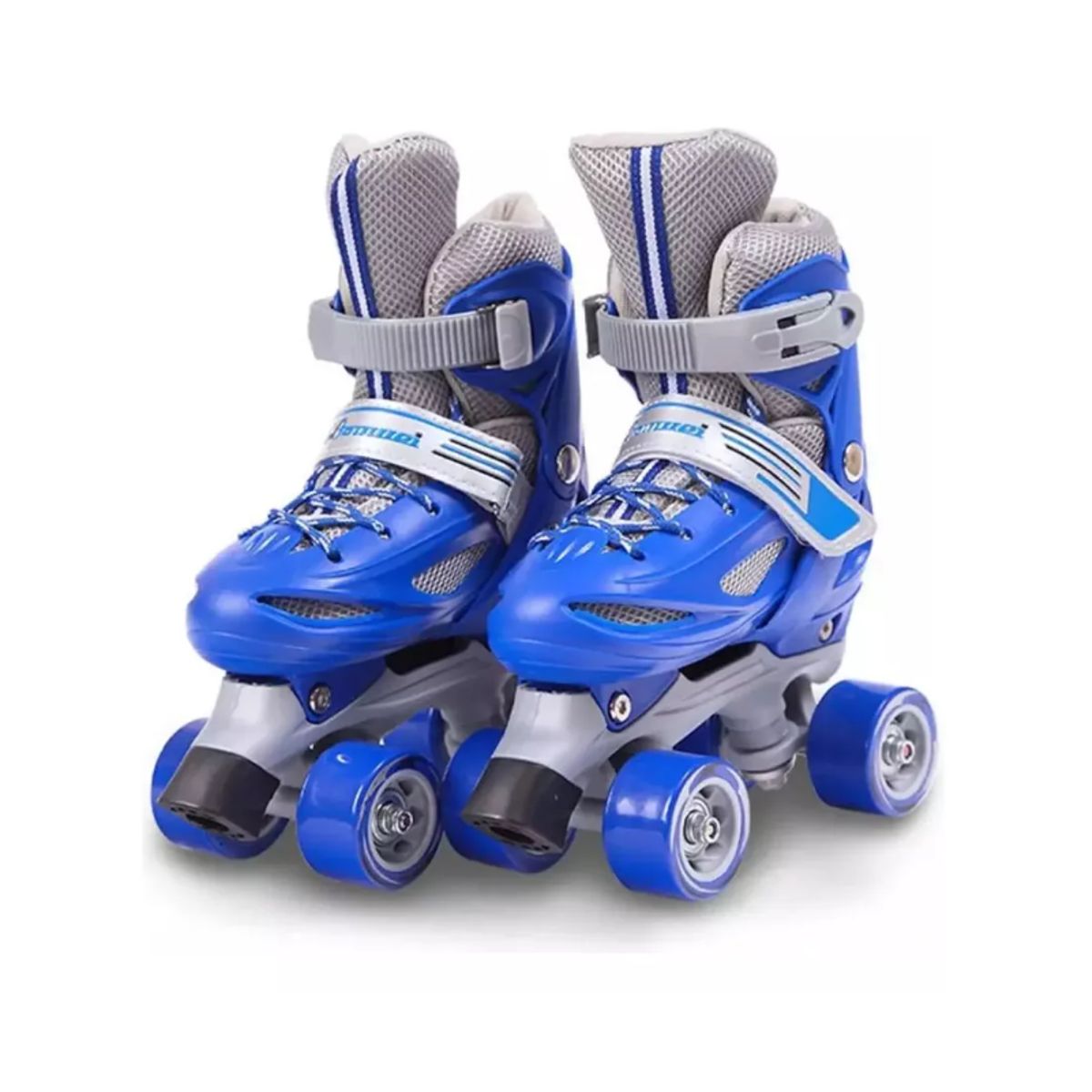GENERICO - Patines 4 Ruedas Mas Protección Para Niños Talla S Azul