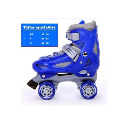 Imagen 2 del producto Patines 4 Ruedas Mas Protección Para Niños Talla S Azul