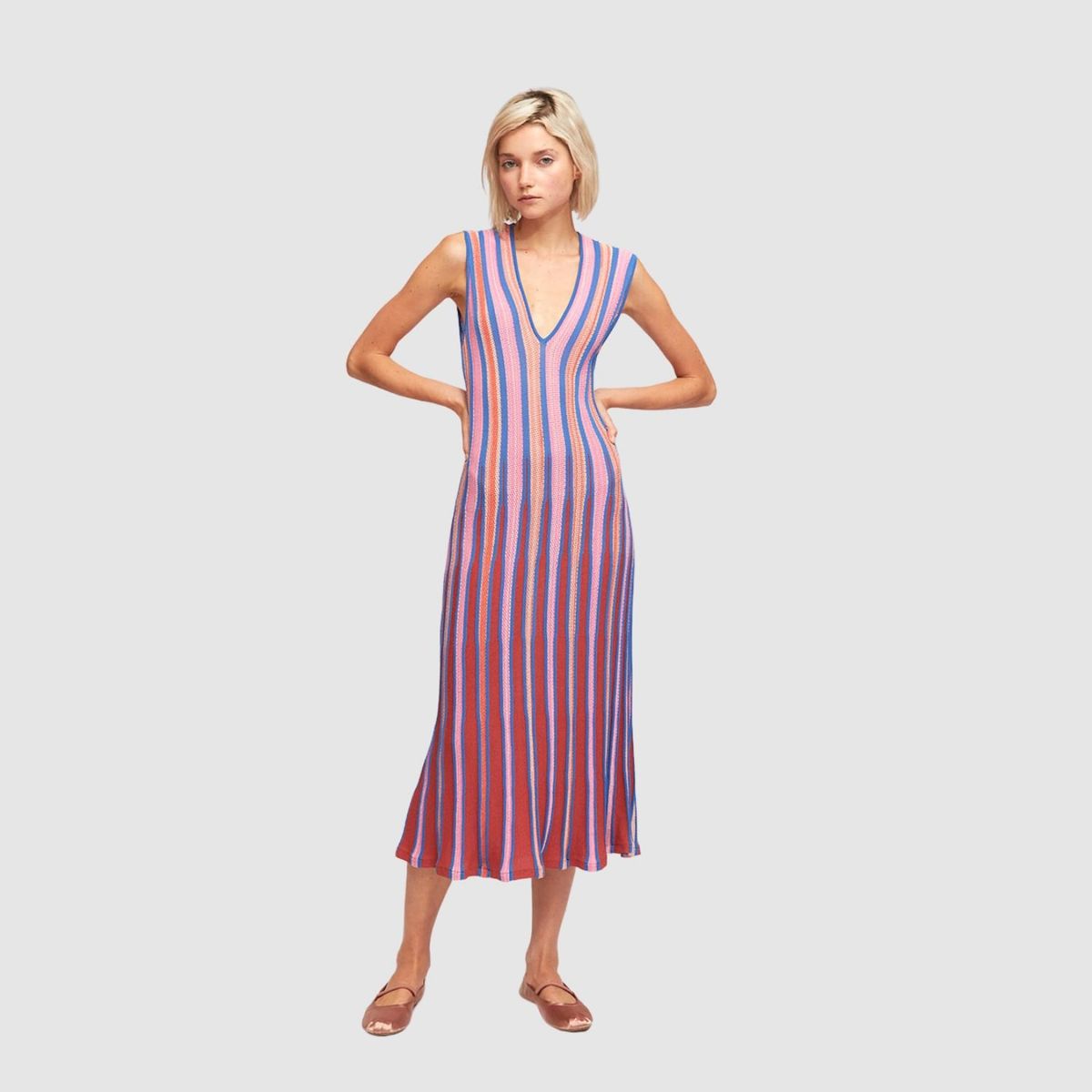 ALDO MARTINS - Vestido Aldo Martins Azul Oden