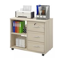 Mueble De Oficina Archivador Cajonera Gabinete Con Llave Con Rueda 60cm