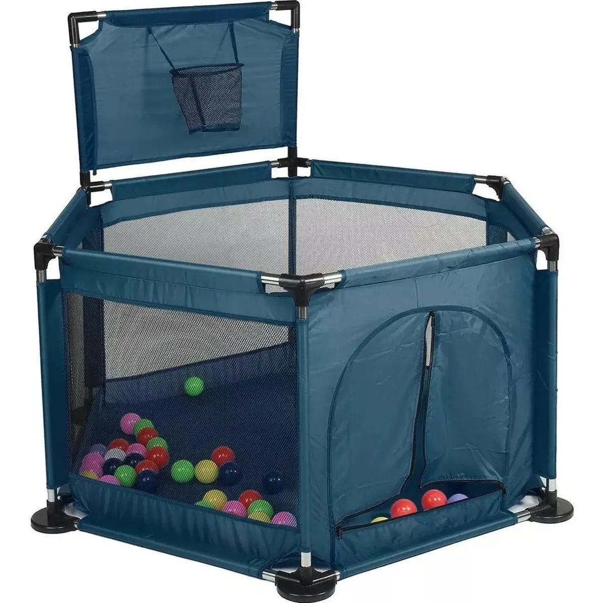 GENERICO - Corral Piscina Pelotas Estimulacion Bebes Con Barandas