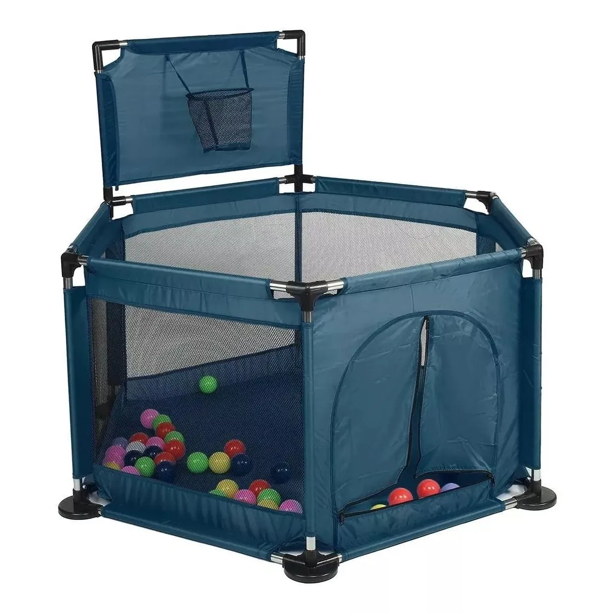 GENERICO - Corral Piscina Pelotas Estimulacion Bebes Con Barandas