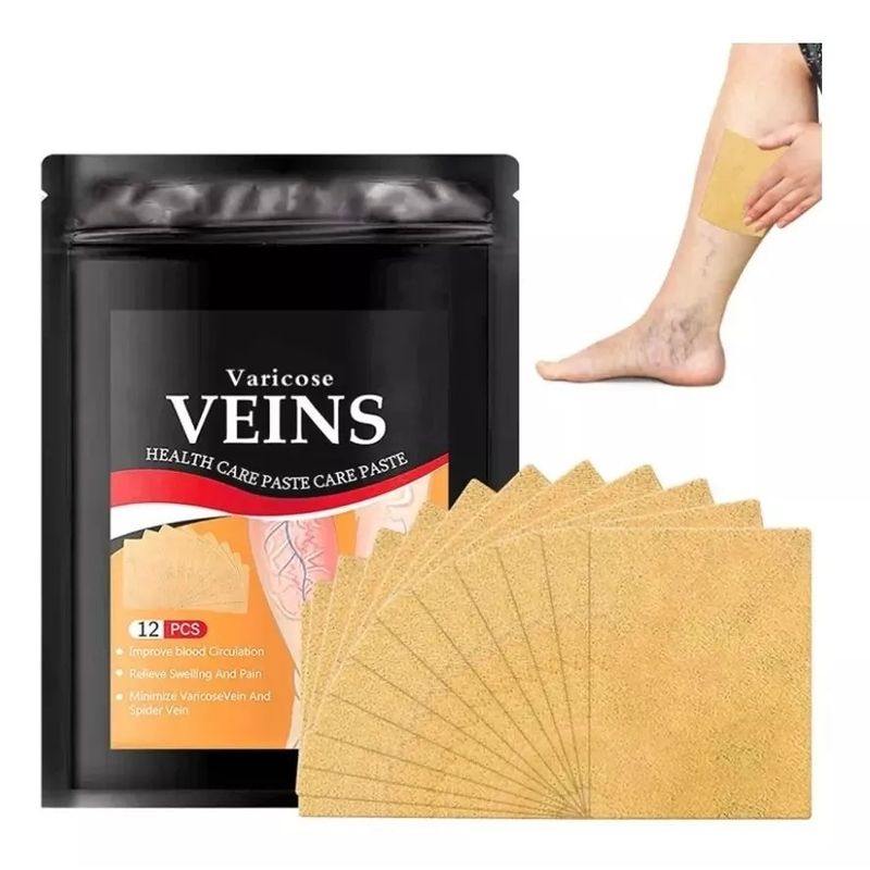 GENERICO - 12 Parche De Pierna Para Tratamiento De Venas Varicosas