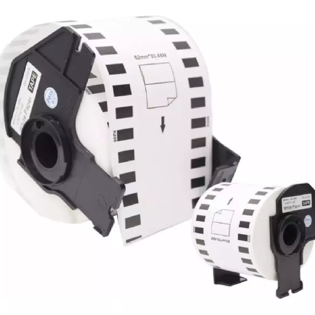 KUANGYE - 2 Rollos De Etiquetas Continuas Dk2205, 62mm X 30,48mts