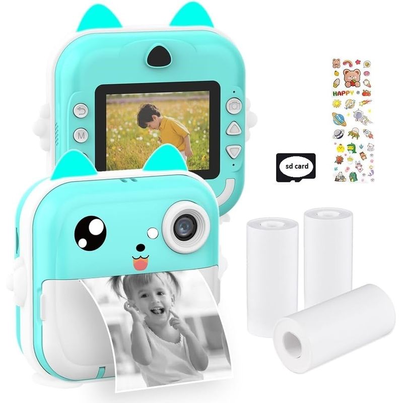 GENERICO - mini impresora blanco y negr Conexión SD card Video captura cámara wym