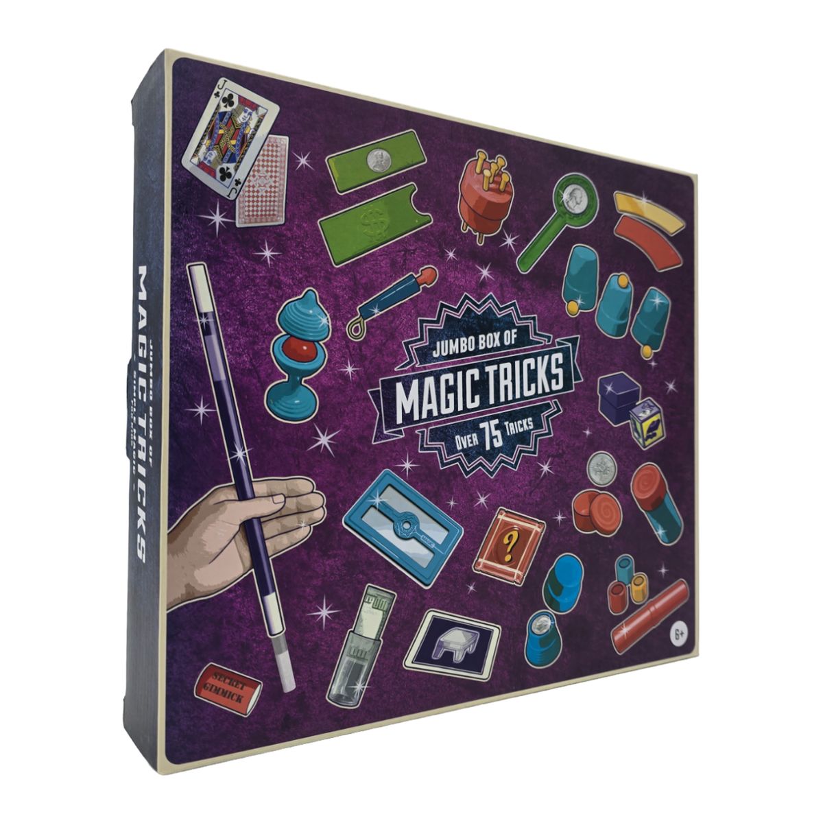 GENERICO - Set Juego De Magia Magic 75 Trucos De Mago Con Varita Niños
