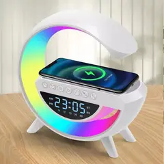 GENERICO - Lámpara parlante G reloj radio Bluetooth usb SD card luces wym