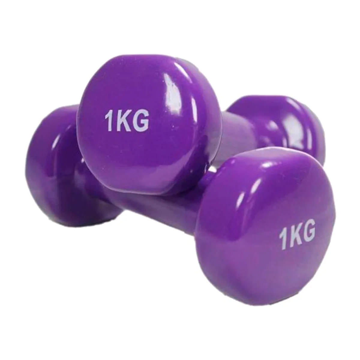 GENERICO - Par mancuerna vinilo hexagonal - 1 KG