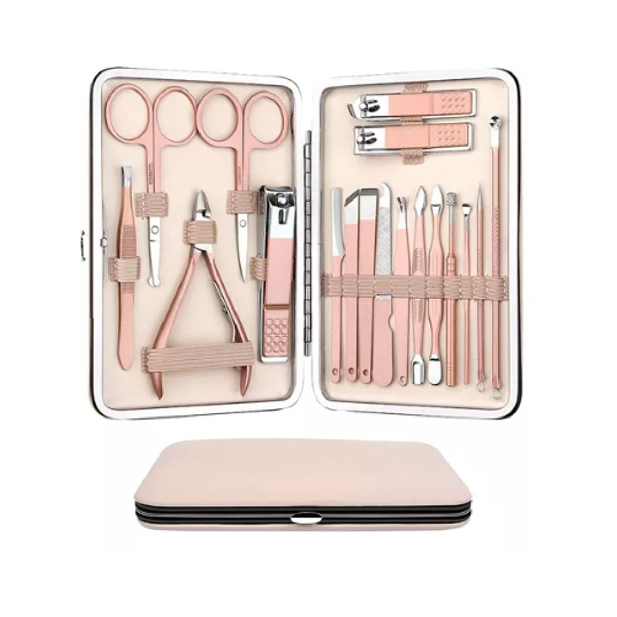 GENERICO - Set 18 Juego Manicura Acero Inoxidable Aseo Profesional