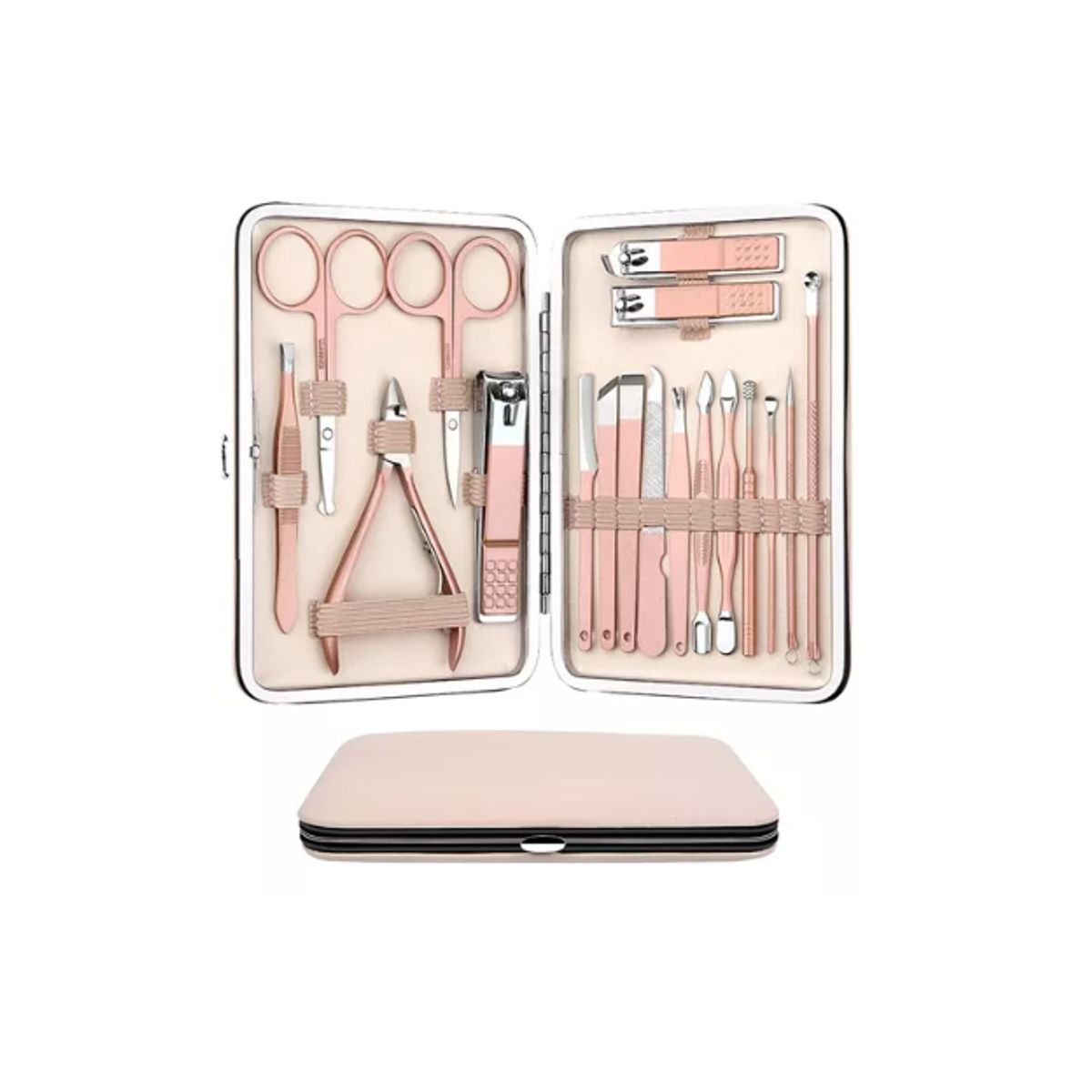 GENERICO - Set 18 Juego Manicura Acero Inoxidable Aseo Profesional