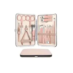 GENERICO - Set 18 Juego Manicura Acero Inoxidable Aseo Profesional