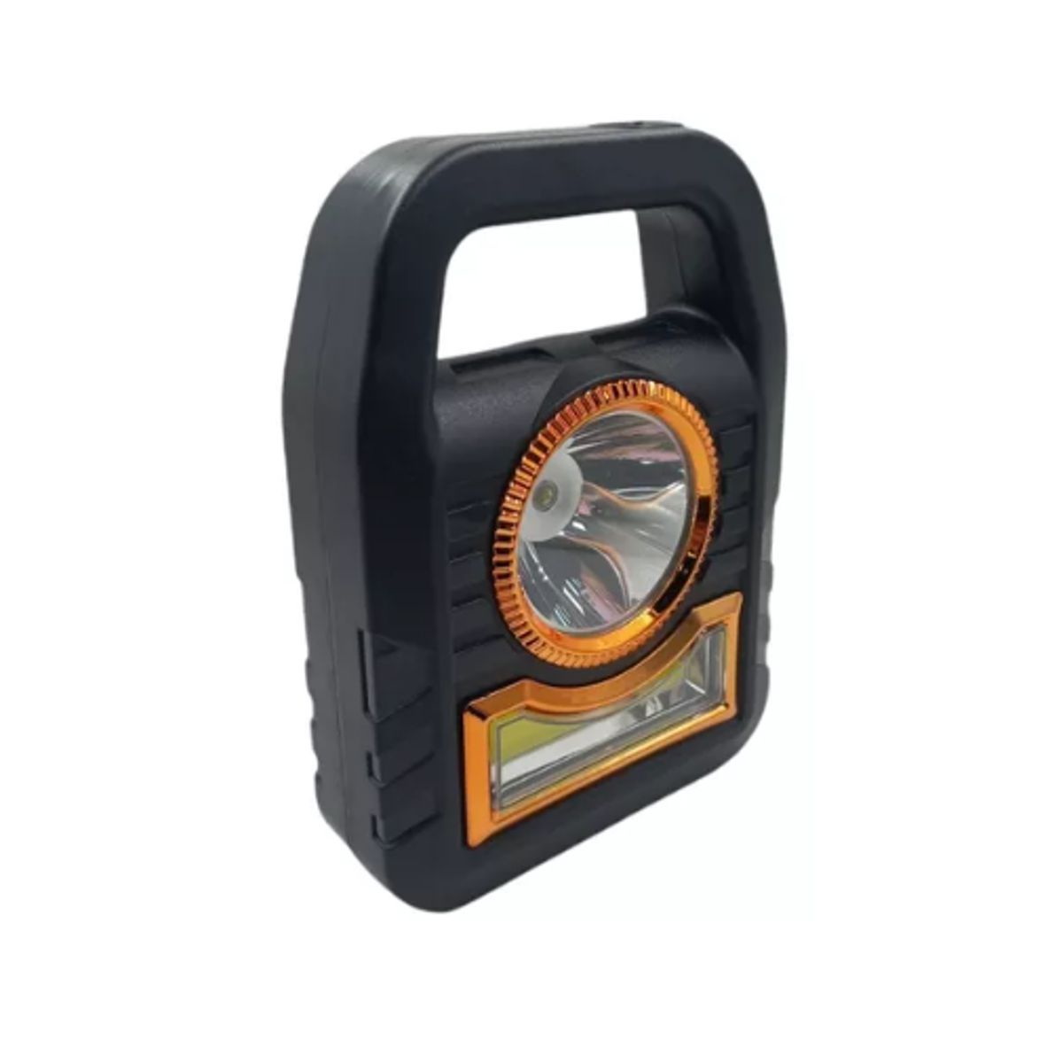 GENERICO - Lampara Foco Solar Usb Led Linterna Exterior Recargable Naranjo