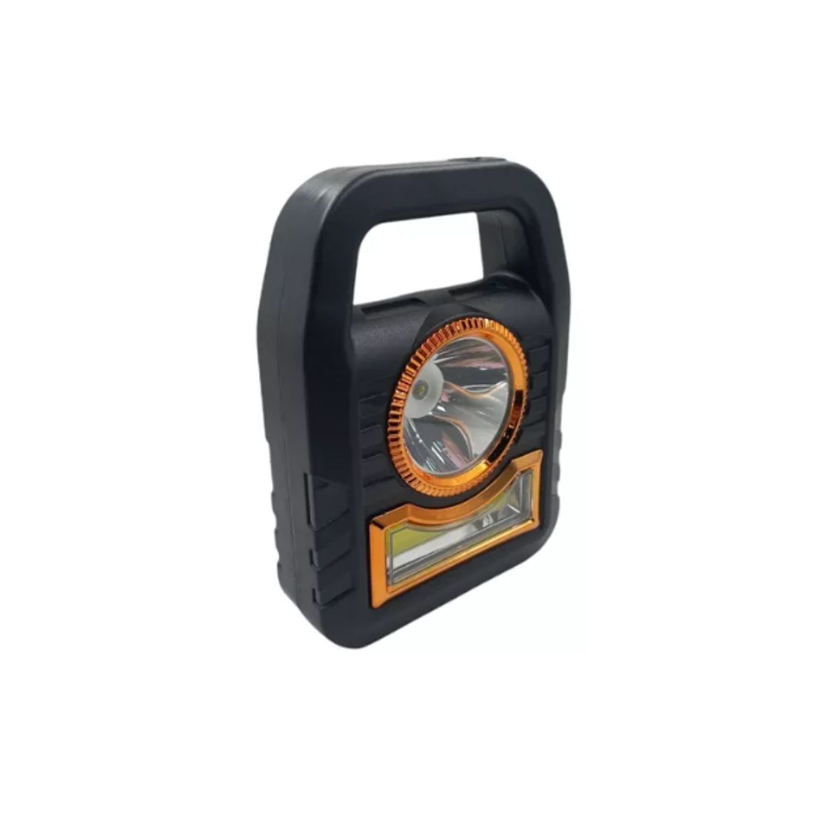 GENERICO - Lampara Foco Solar Usb Led Linterna Exterior Recargable Naranjo