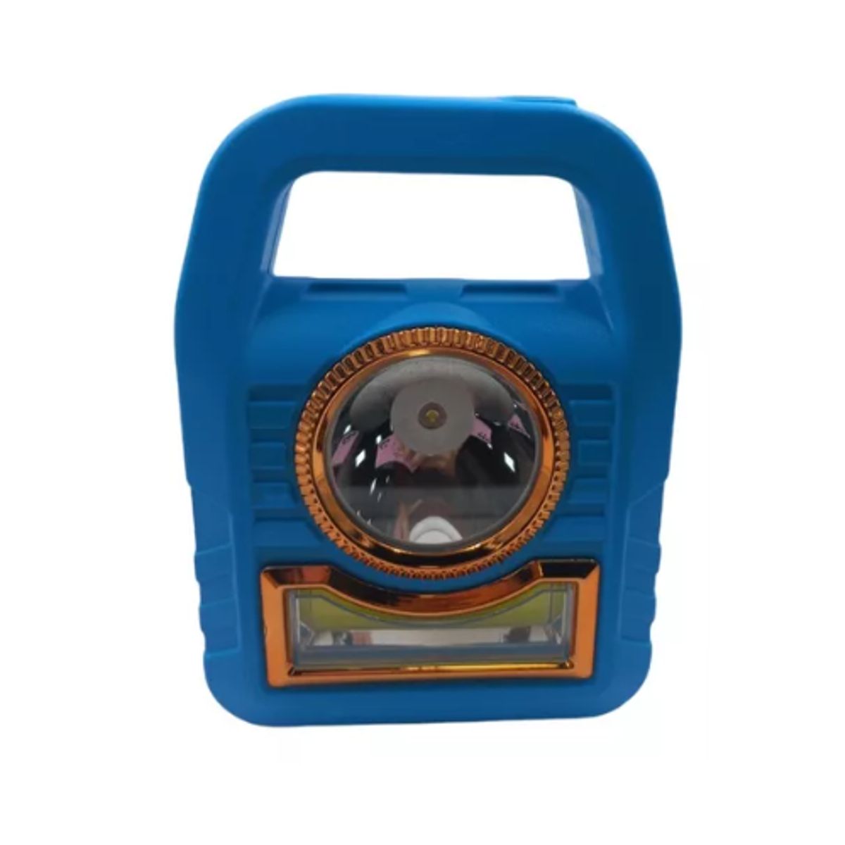 GENERICO - Lampara Foco Solar Usb Led Linterna Exterior Recargable Azul