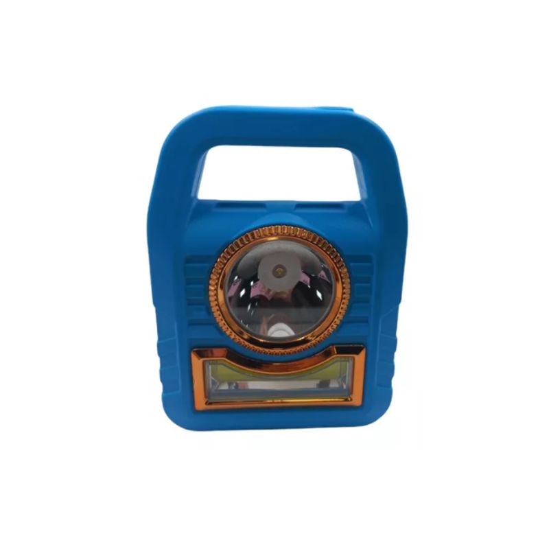 GENERICO - Lampara Foco Solar Usb Led Linterna Exterior Recargable Azul