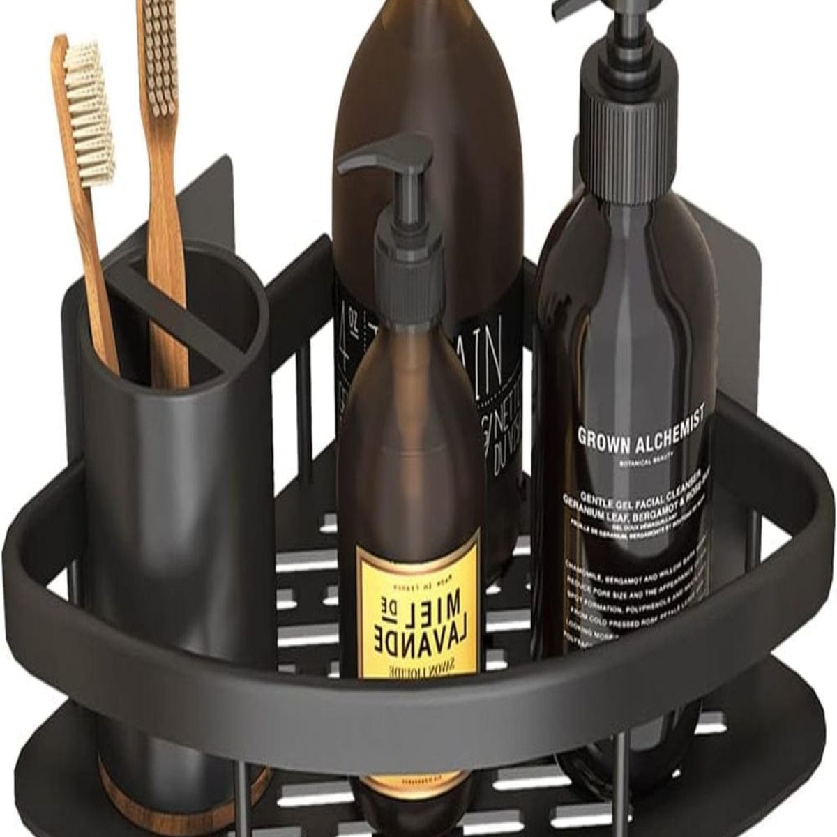 GENERICO - Organizador Esquinero Ducha Baño Negro