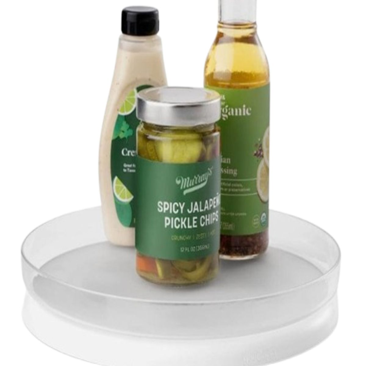 GENERICO - Organizador Giratorio 360 Acrílico para Refrigerador