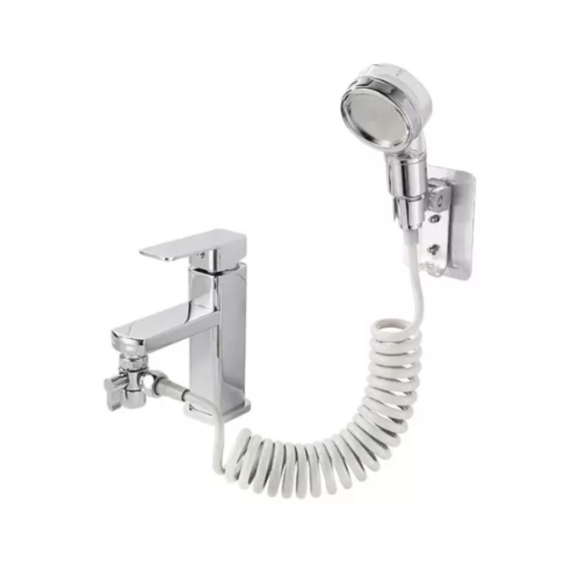 GENERICO - Cabezal Ducha Externo Lavamanos Grifo Monomando Filtro Baños
