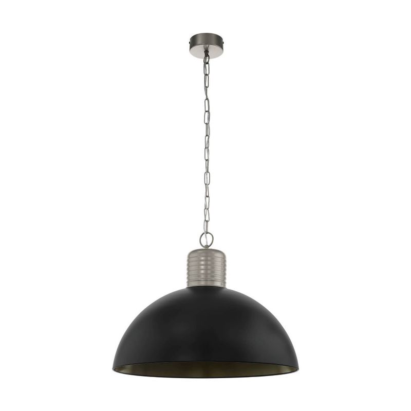 EGLO - Lámpara Colgante Coldridge Acero Gris Perla H1490 E27 1X60W Cod49107