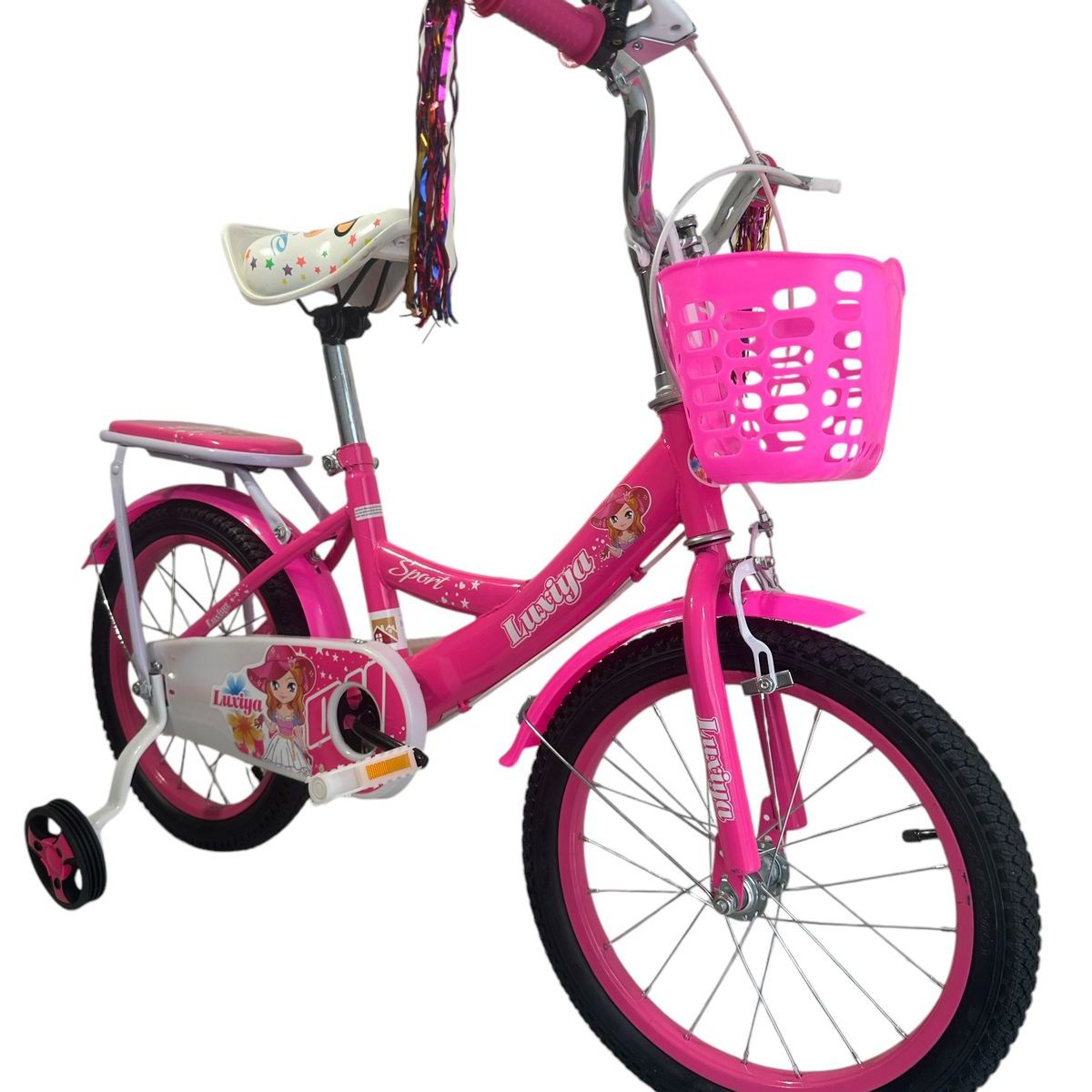 GENERICO - Bicicleta Para Niñas Aro 16 Color Rosado Bicicletas De Paseo