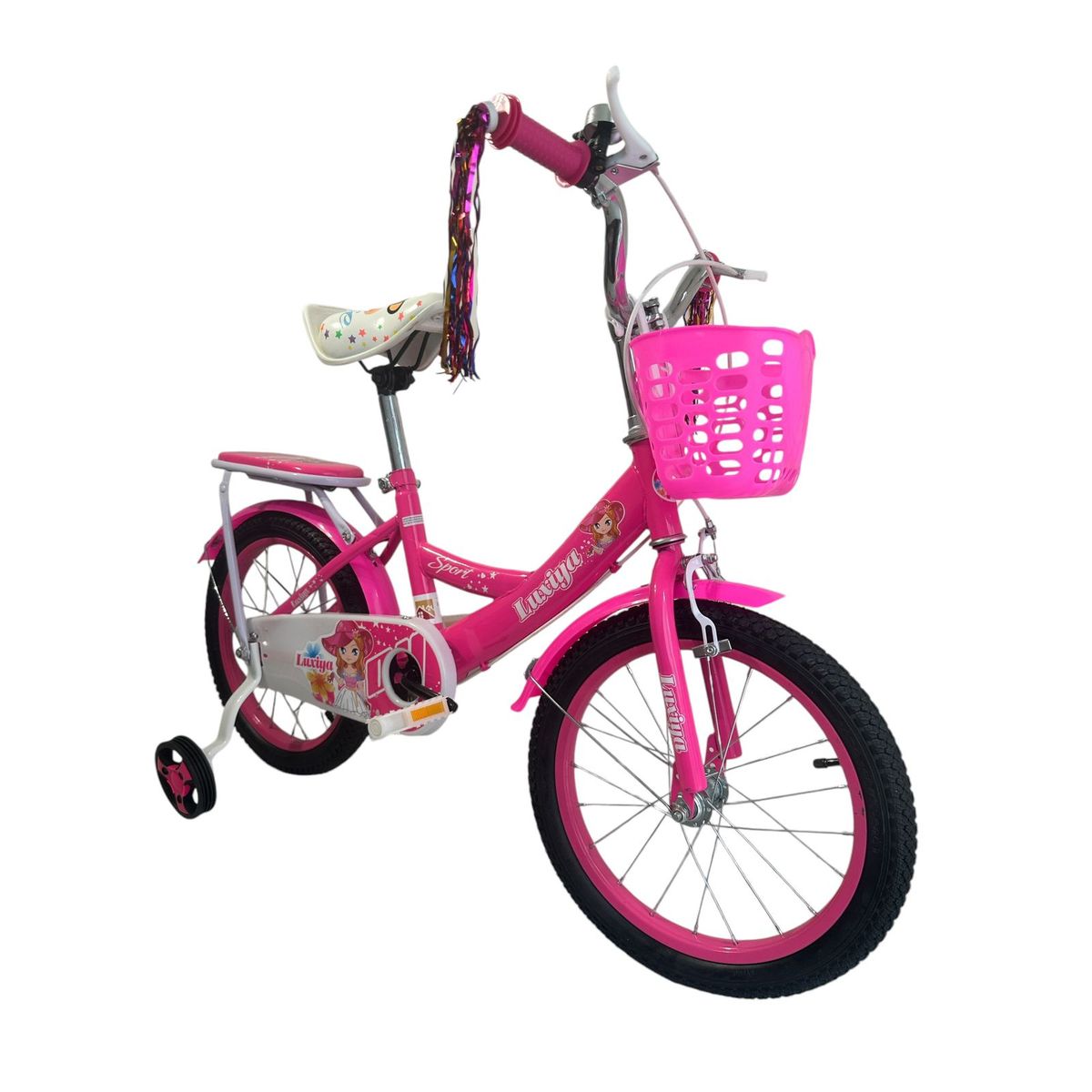 GENERICO - Bicicleta Para Niñas Aro 16 Color Rosado Bicicletas De Paseo