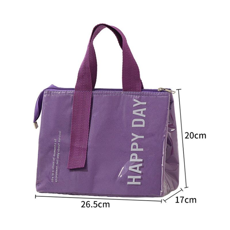 GENERICO - Bolsa De Almuerzo Gran Capacidad Purpura