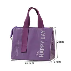 GENERICO - Bolsa De Almuerzo Gran Capacidad Purpura